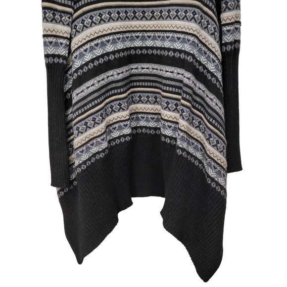 Juliette Jake Wool Blend Waterfall Open Cardigan Sweater Women's Size Small - Picture 11 of 12